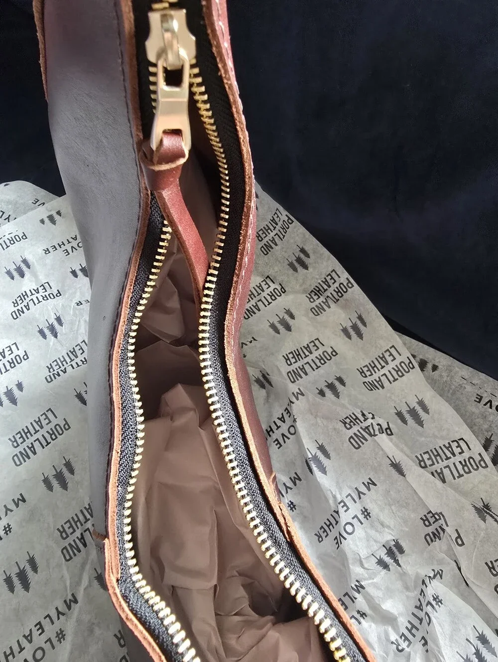 NWOT! Portland Leather Goods, Nora Shoulder Bag, Cognac, MSRP $168